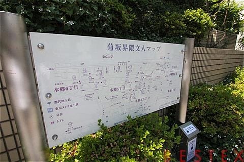 菊坂界隈文人マップ