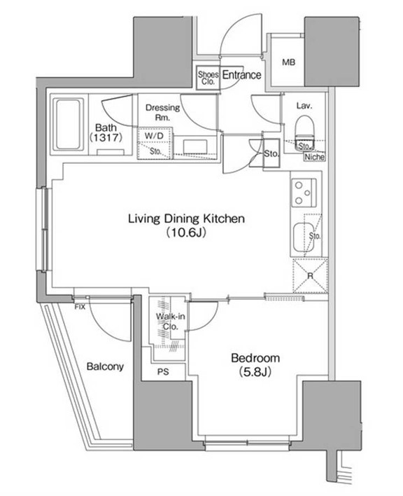 ザ・パークハビオ本郷菊坂　1001