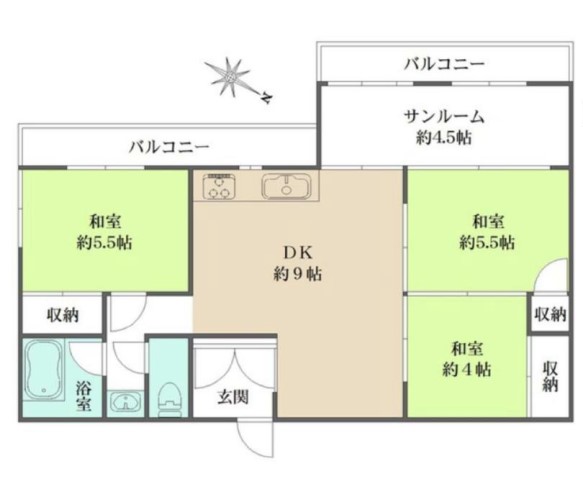 弥生コーポ　2階