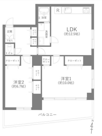 ドミール千駄木　2階