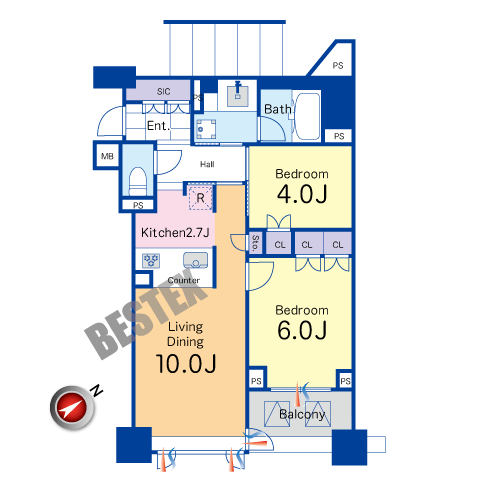 クレヴィア文京関口　3階