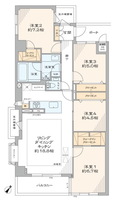 プレノ小石川　4階