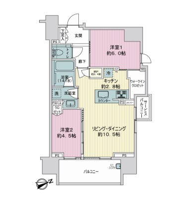 シティハウス文京湯島 4階