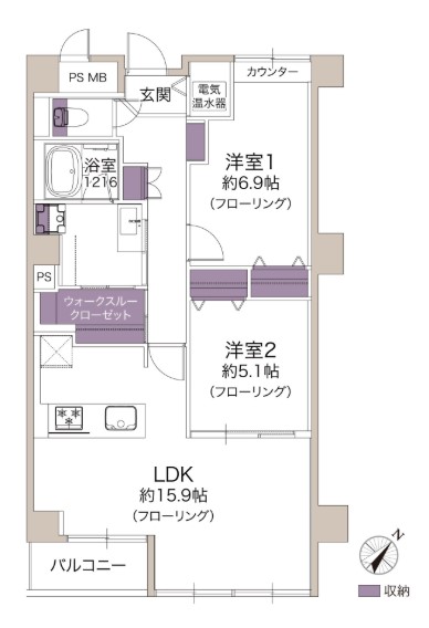 エルアルカサル小石川 3階