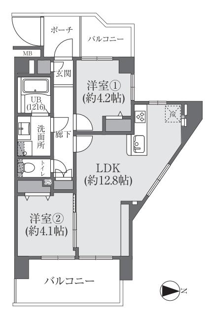 シティオ大塚 4階
