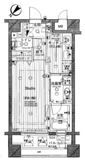 ダイナシティ文京根津 2階