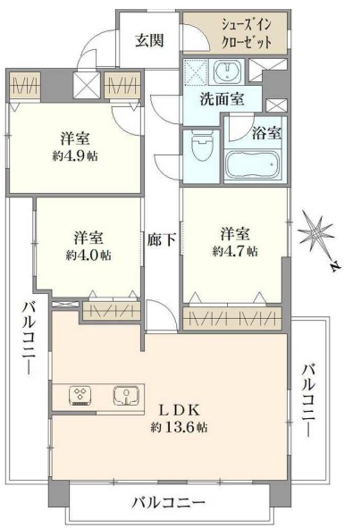 ヴィルヌーブ文京・根津 9階