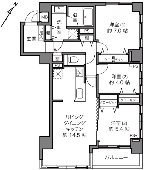 エクレーヌ本駒込 5階