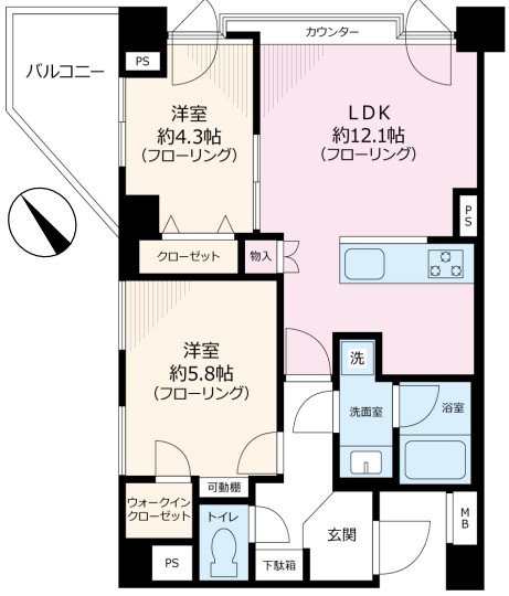 グランドメゾン白山 5階