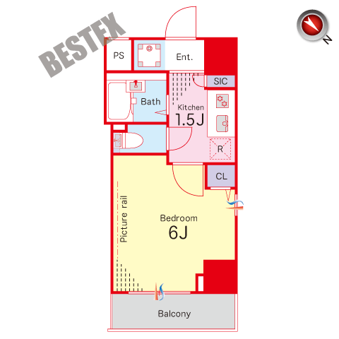 スカイコート本郷東大前弐番館 1001