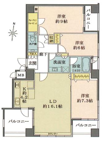 サンウッド文京開運坂上 4階