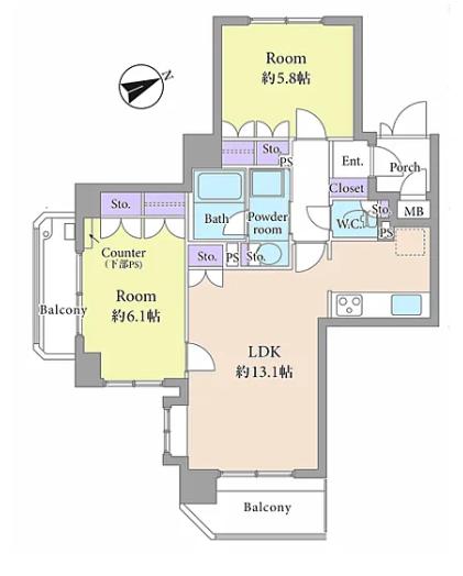 藤和シティホームズ駒込 6階