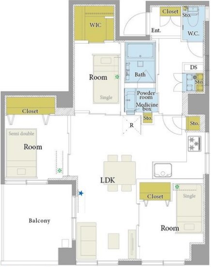 ロイヤルハイツ都 2階