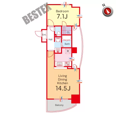 ミリアレジデンス御茶ノ水(旧アルモニー御茶ノ水) 1402