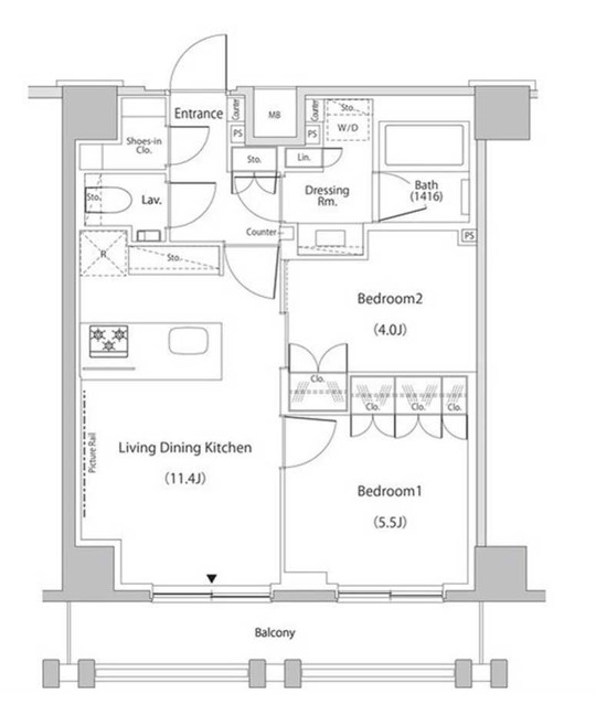 ザ・パークハビオ文京江戸川橋　1002