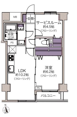 モンテベルデ千駄木　2階