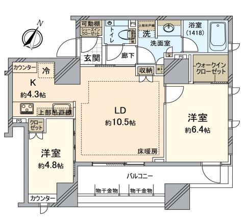 アトラス文京小石川 6階