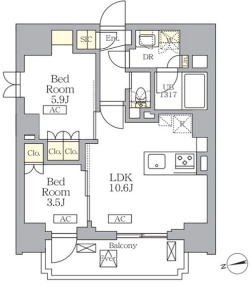 ザ・ライオンズフォーシア文京湯島 1401