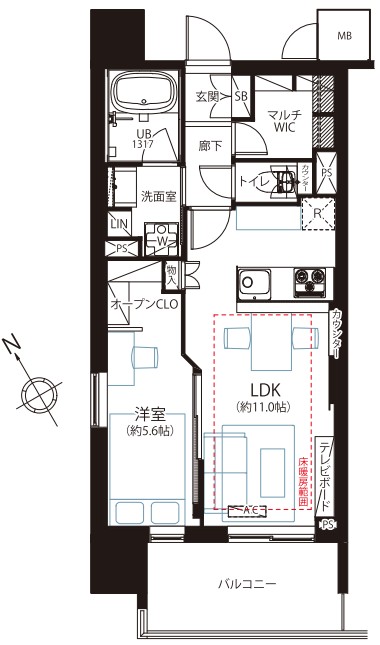 ルジェンテ南大塚 4階