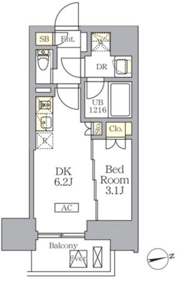 ザ・ライオンズフォーシア文京湯島 801