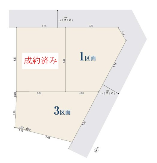 千駄木5丁目土地 3区画（51.04）