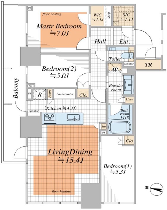 パークコート文京小石川ザタワー 14階