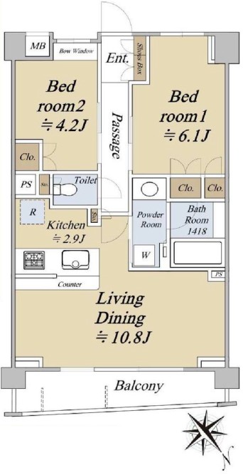 小石川ザ・レジデンス・イーストスクエア 3階