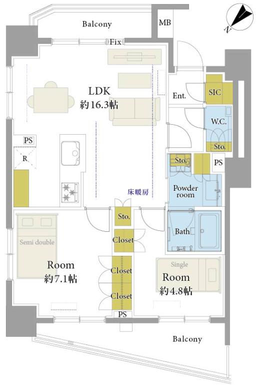 プレシス文京小石川静穏の杜 3階