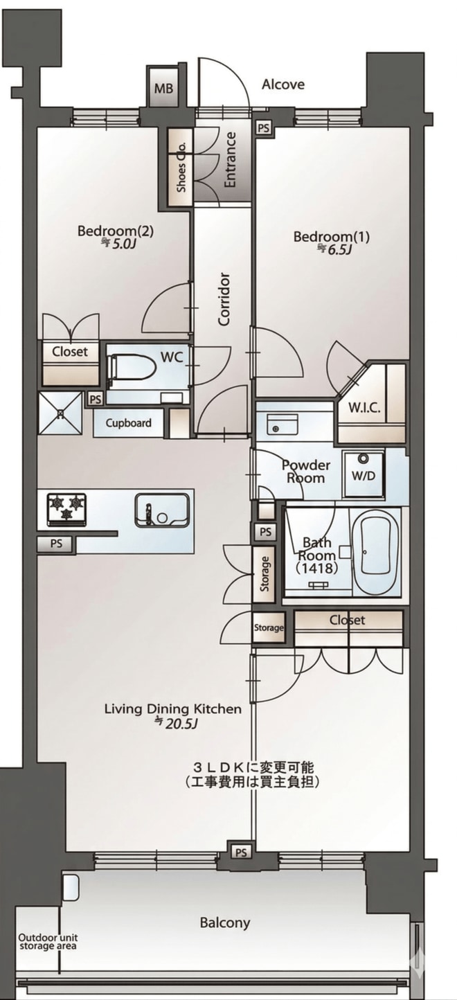 ザ・パークハウス文京護国寺 2階