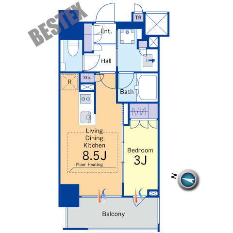 ブランズ文京本郷一丁目 2階