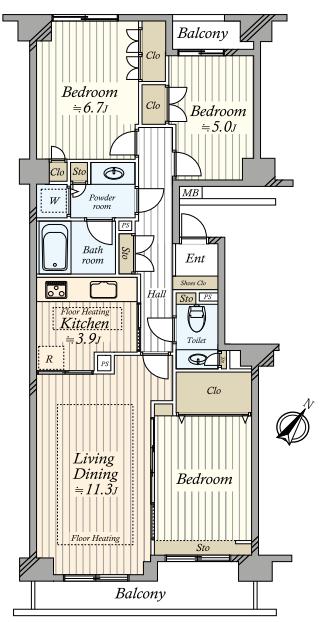 パークハイム千石 2階