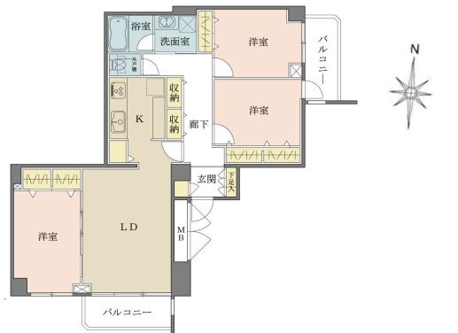 徳川マンション 3階