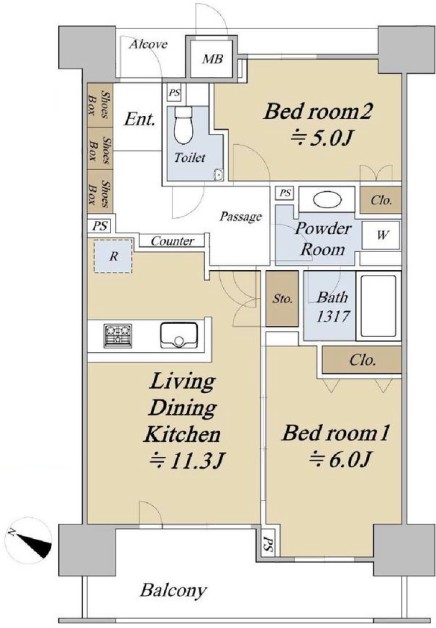 音羽パークハウス 3階