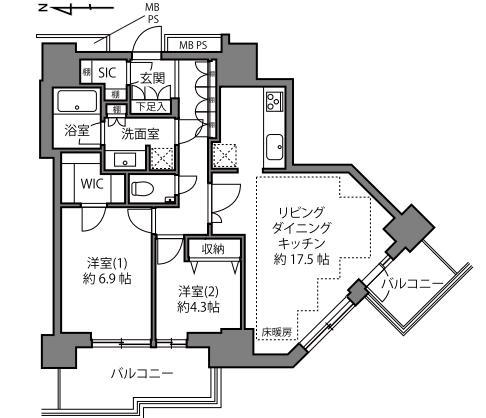 ルネッサンスタワー上野池之端 31階