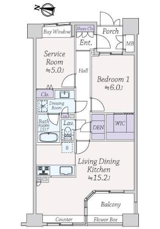 パークスクエア小石川 8階