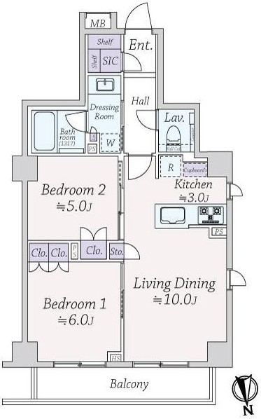 オープンレジデンシア飯田橋 5階