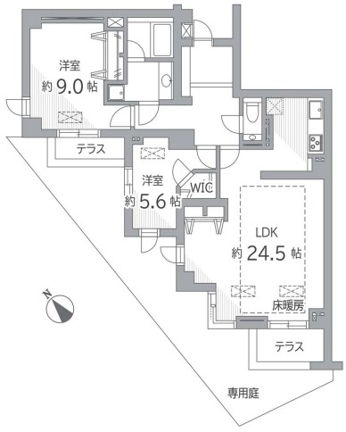 プレステージ千駄木 1階