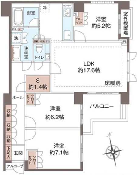 プラウド本郷 3階