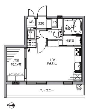 グランドメゾン本郷 2階