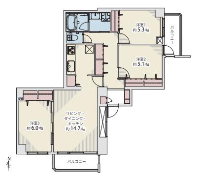 徳川マンション 3階