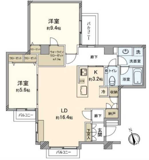 藤和小日向ホームズ 5階