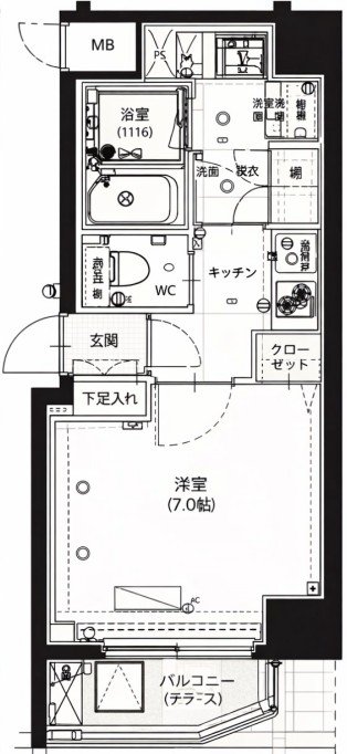 ハーモニーレジデンス神楽坂 5階