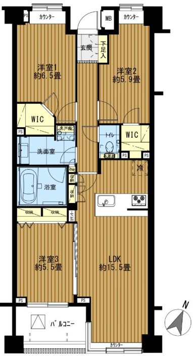 パークハウス千石丸山町 4階