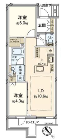 オープンレジデンシア白山 1階