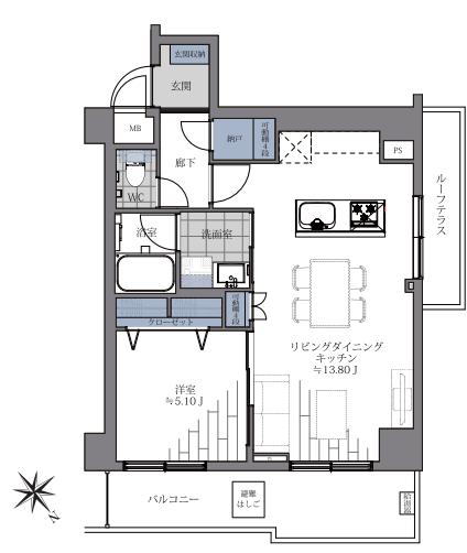 朝日動坂マンション 3階