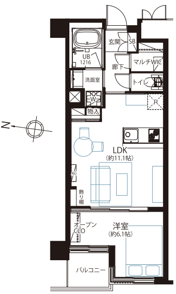 メゾン文京関口Ⅱ 3階